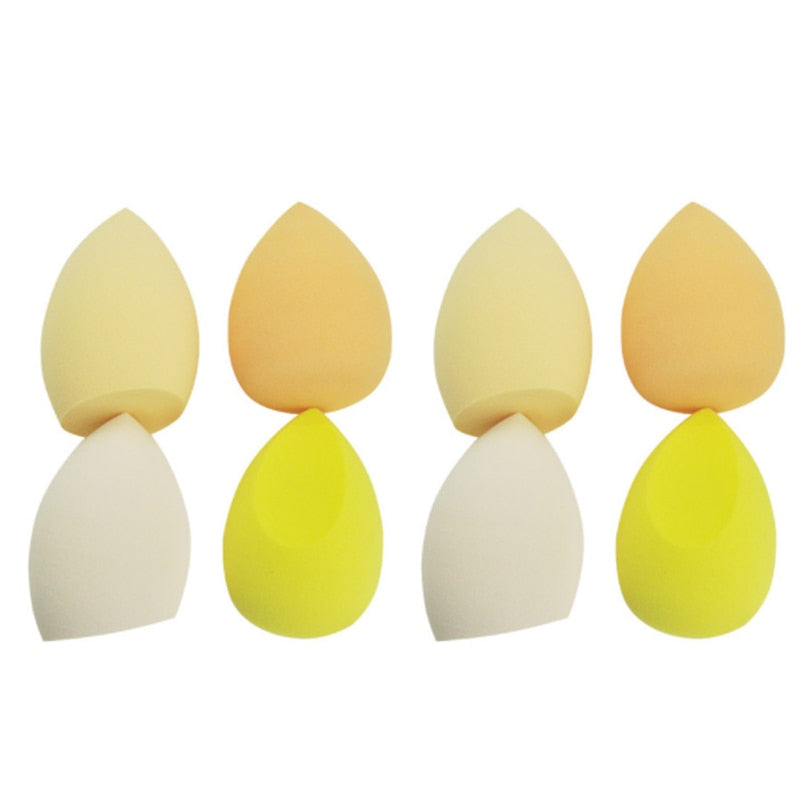 4/8pcs Makeup Sponge Powder Puff Dry and Wet Combined Beauty Cosmetic Ball Foundation Powder Puff Bevel Cut Make Up Sponge Tools