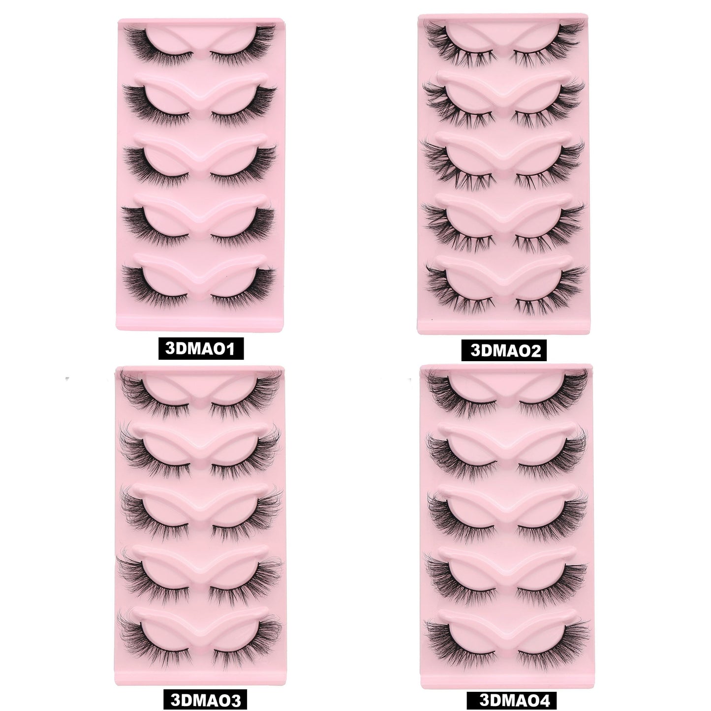 Cat Eye Lashes Winged End Eye Elongated Eyelashes Faux Mink Eyelashes Fake Fox Eye Lashes Soft Natural Long Lashes Cils