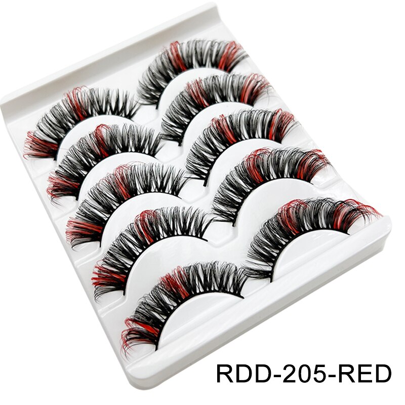 Colored Lash DD Natural Long Colorful Eyelashes Volume lashes Extension Thick Eye Shadow