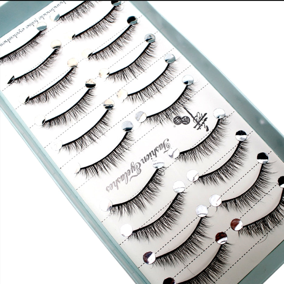 10 Pairs 3D Faux Mink Lashes Natural long Mink False Eyelashes Fake Eyelash Mink Lashes Extension Cils