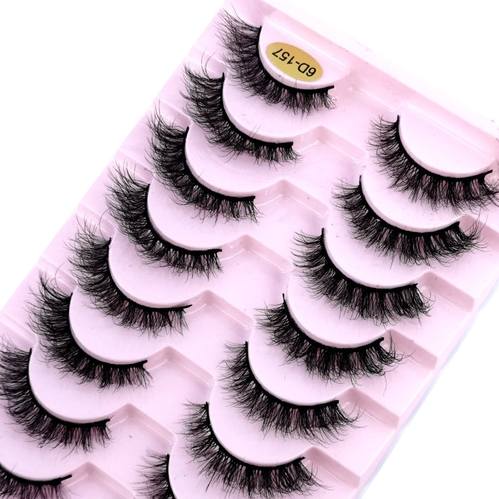 10 Pairs 3D Faux Mink Lashes Natural long Mink False Eyelashes Fake Eyelash Mink Lashes Extension Cils