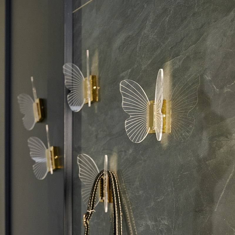 butterfly key holder wall decor home decoration accessories hook decorative hooks wall coat rack hook wall hook