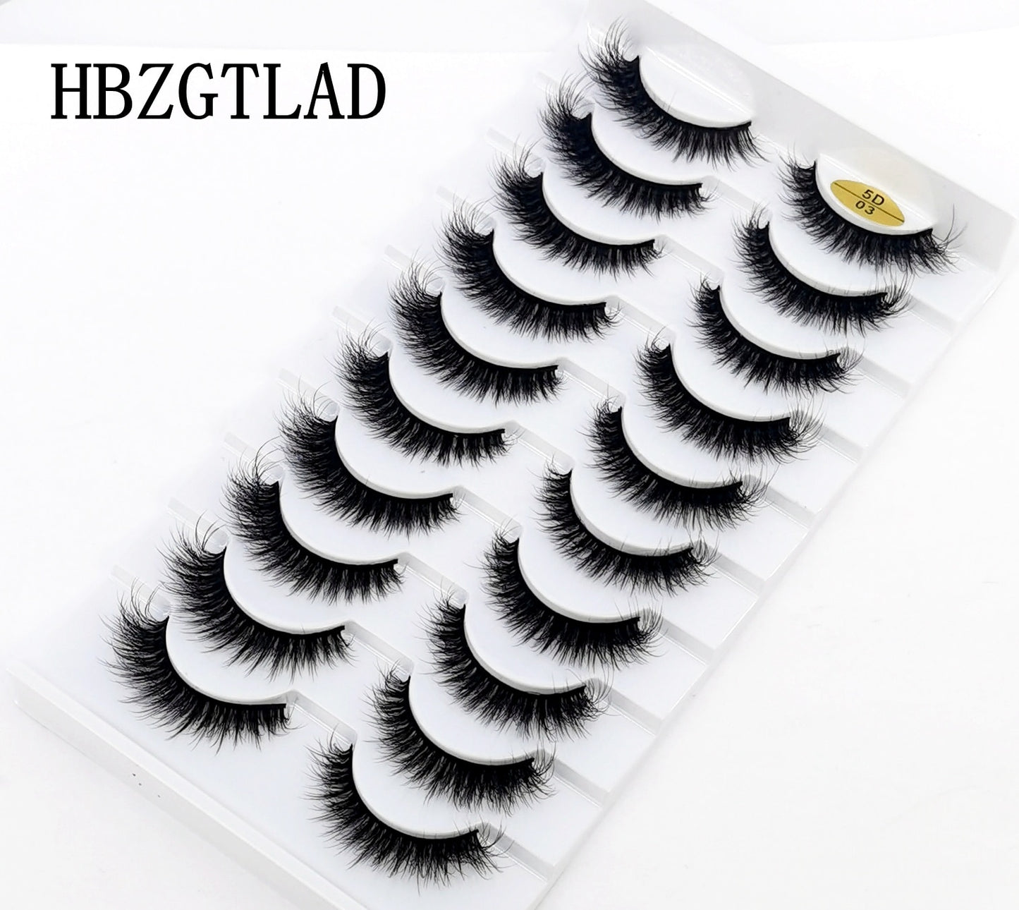 10 Pairs 3D Mink False Eyelashes Natural/Thick Eye Lashes  Fluffy Russian eyelahses Reusable