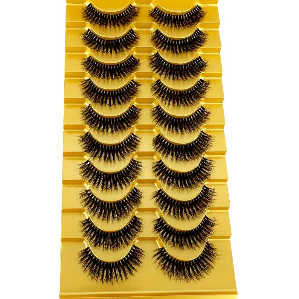Transparent Terrier 3 Pairs 3D Mink EyeLashes False Lashes Thick EyeLash Lashes Natural Soft Fake EyeLashes