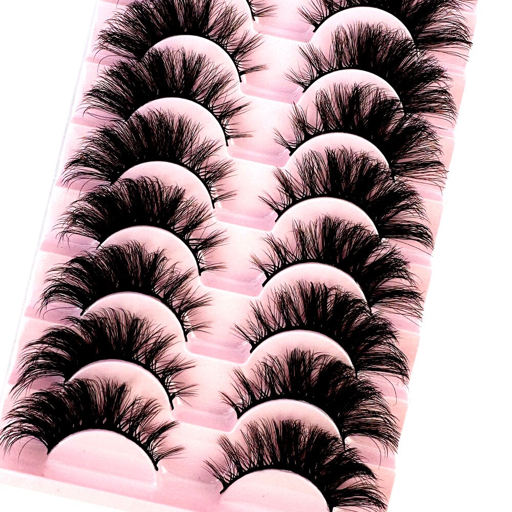 3d mink eyelashes natural hand made false lashes maquiagem lashes mink full strip Volume faux cils 5D Fluffy mink lashes