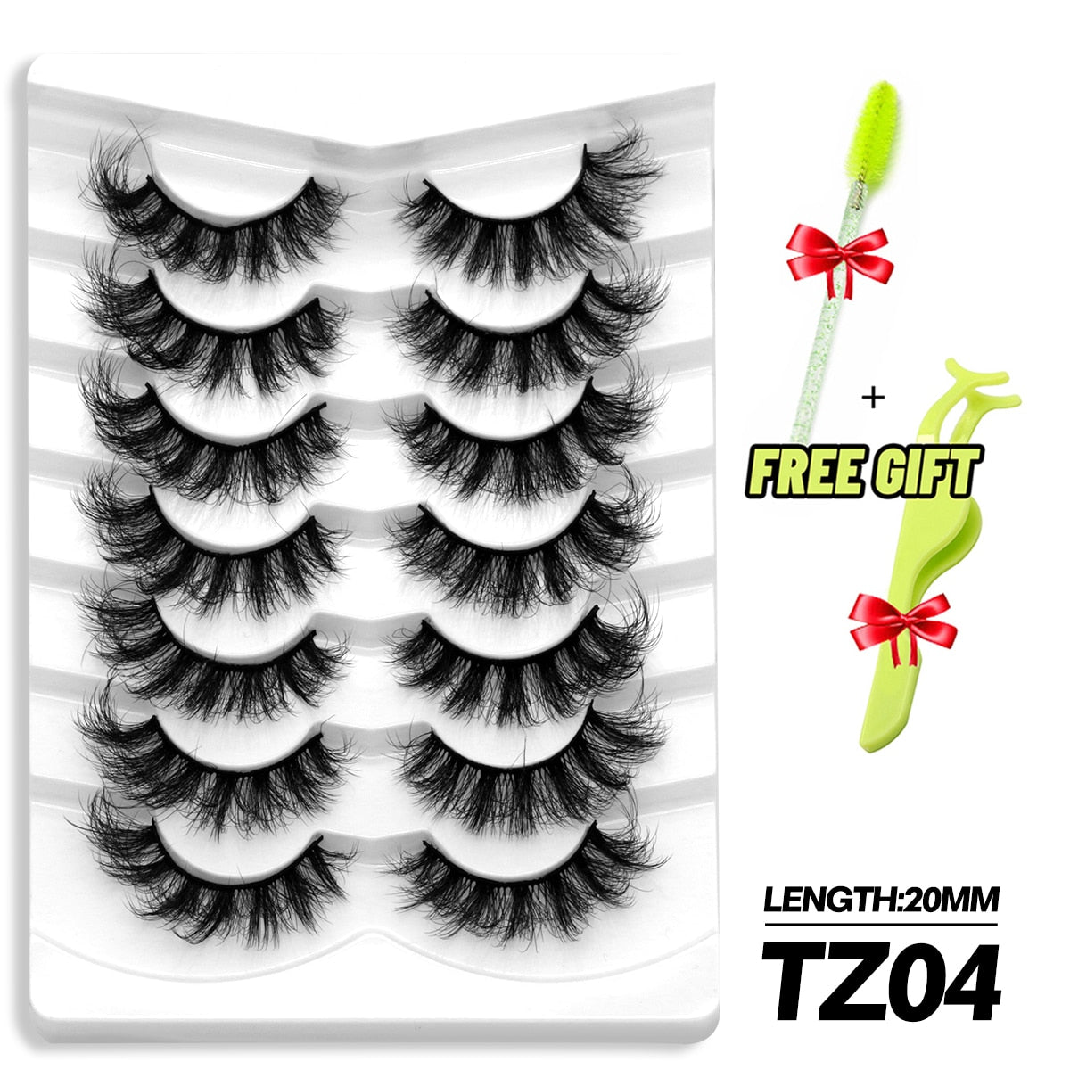 5/7 Pairs Eyelashes Long Lasting Fluffy Wispy Natural Mink Lashes Dramatic Volume lashes Extension Thick Long