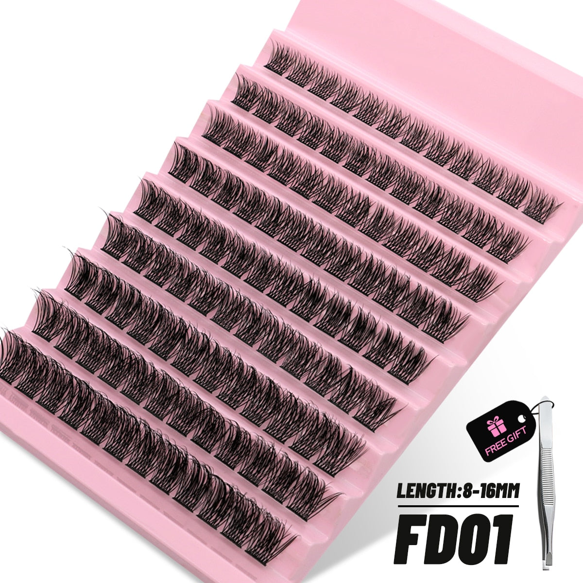 Cluster Lashes 108pcs DIY Eyelash Extension C Curl Individual Lashes Mixed Tray Faux Mink Lash Clusters Elashes