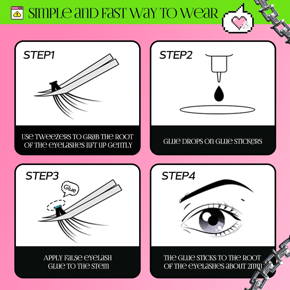 Cluster Lashes 108pcs DIY Eyelash Extension C Curl Individual Lashes Mixed Tray Faux Mink Lash Clusters Elashes