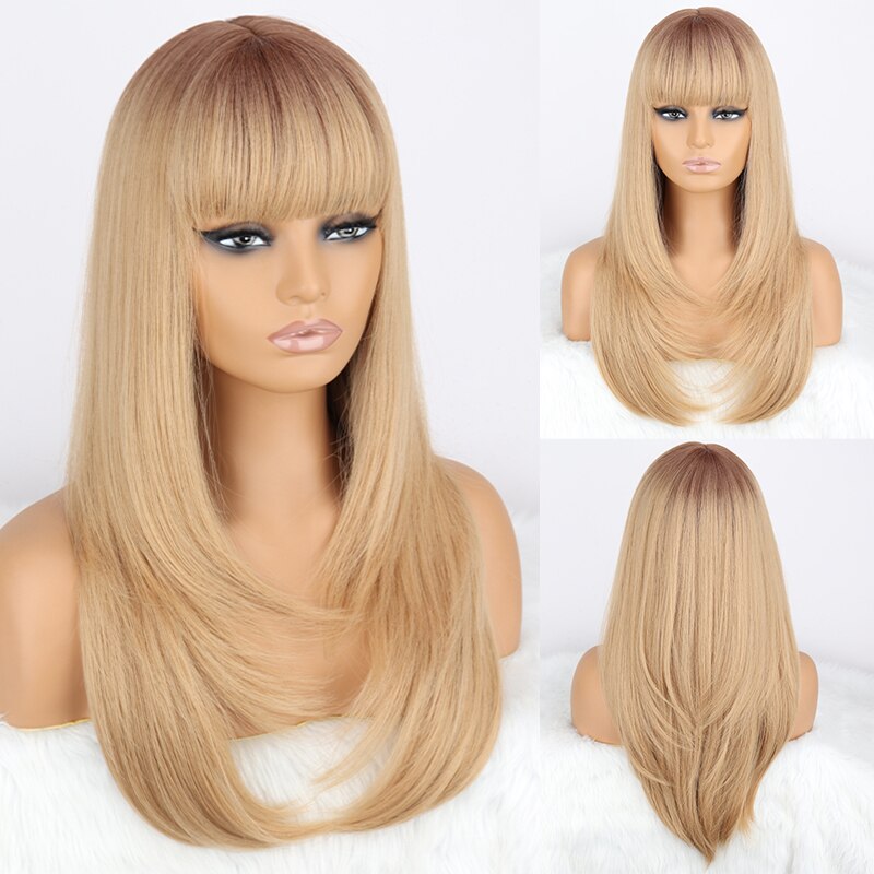 Long Wavy Green Synthetic Wig Women's Heat-Resistant Natural Half Part Cosplay Party Lolita Red Black Pink Wig