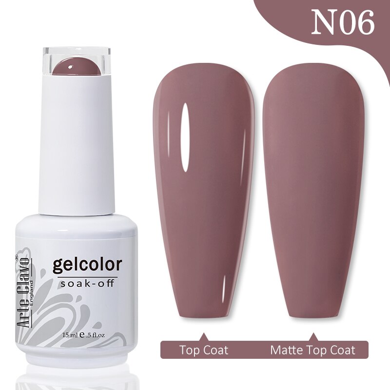 Gel Nail Polish 15ml Nude Pink Soak Off LED UV Lacquer Varnish Semi Permanent Top Base Coat Nail Art Gellak Manicure