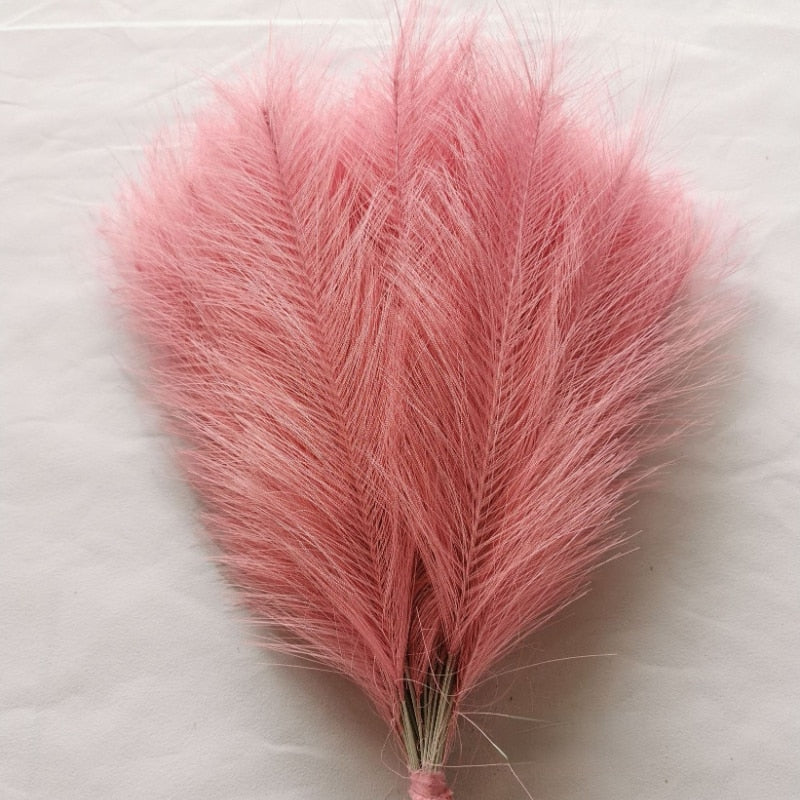 10/20Pcs Artificial Pampas Grass Bouquet for Home Bedroom Room Wedding Party Decoration Fake Plant Simulation Dried Flower Reed
