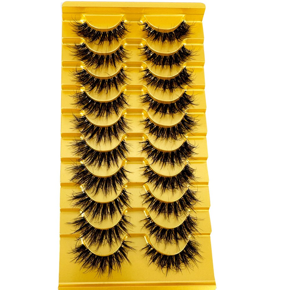 Transparent Terrier 3 Pairs 3D Mink EyeLashes False Lashes Thick EyeLash Lashes Natural Soft Fake EyeLashes