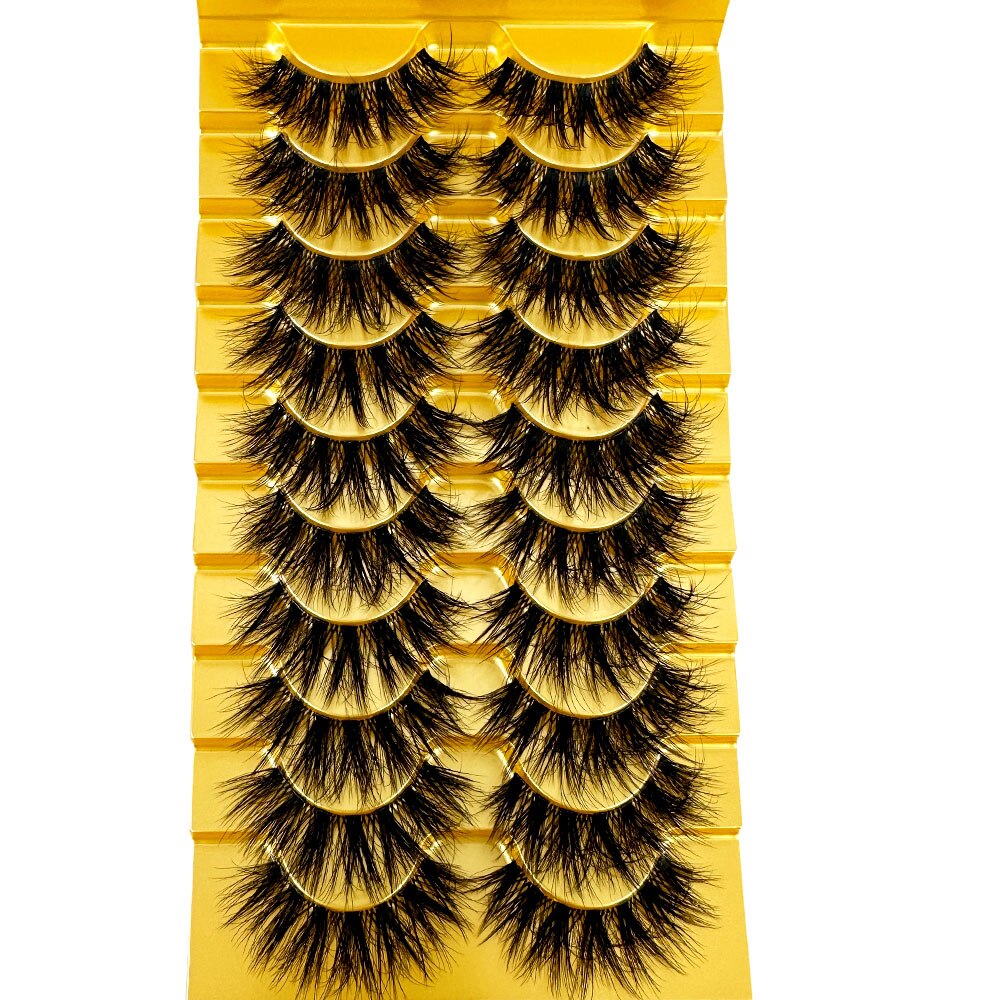 Transparent Terrier 3 Pairs 3D Mink EyeLashes False Lashes Thick EyeLash Lashes Natural Soft Fake EyeLashes