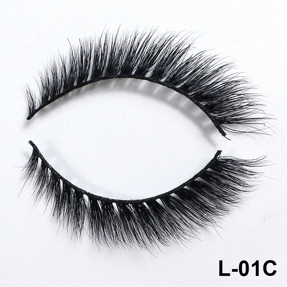 Mink Eyelashes 10mm-18mm Short Natural 3d Mink Lashes Winged Cateye Lashes