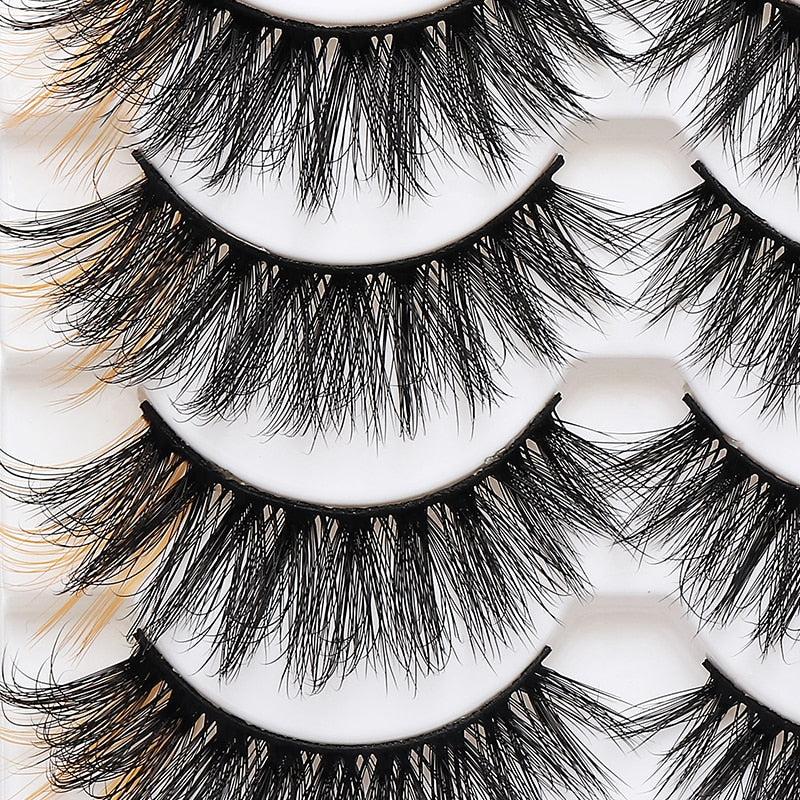 Colored Lash DD Natural Long Colorful Eyelashes Volume lashes Extension Thick Eye Shadow