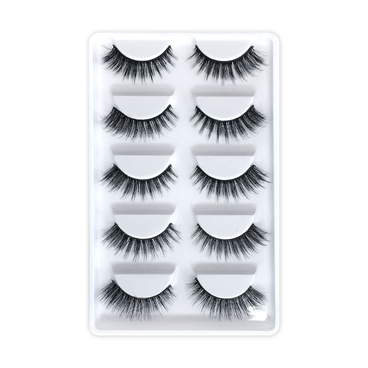 Segmented Lashes Manga Lashes 3D Clear Band Lashes Natural Look Wispy Mink Eyelashes Fluffy Cat Eye Lashes individual Eyelashes