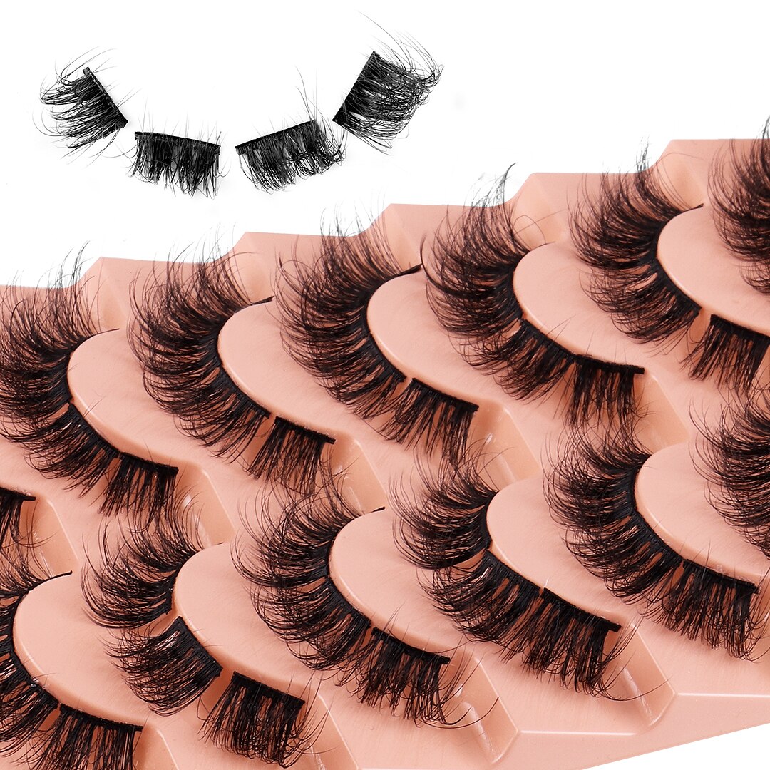 D Curl Lash Clusters Fluffy False Eyelashes 13mm 22mm Wispy Volume Individual Lashes Extensions Natural Fake Eyelashes Clusters