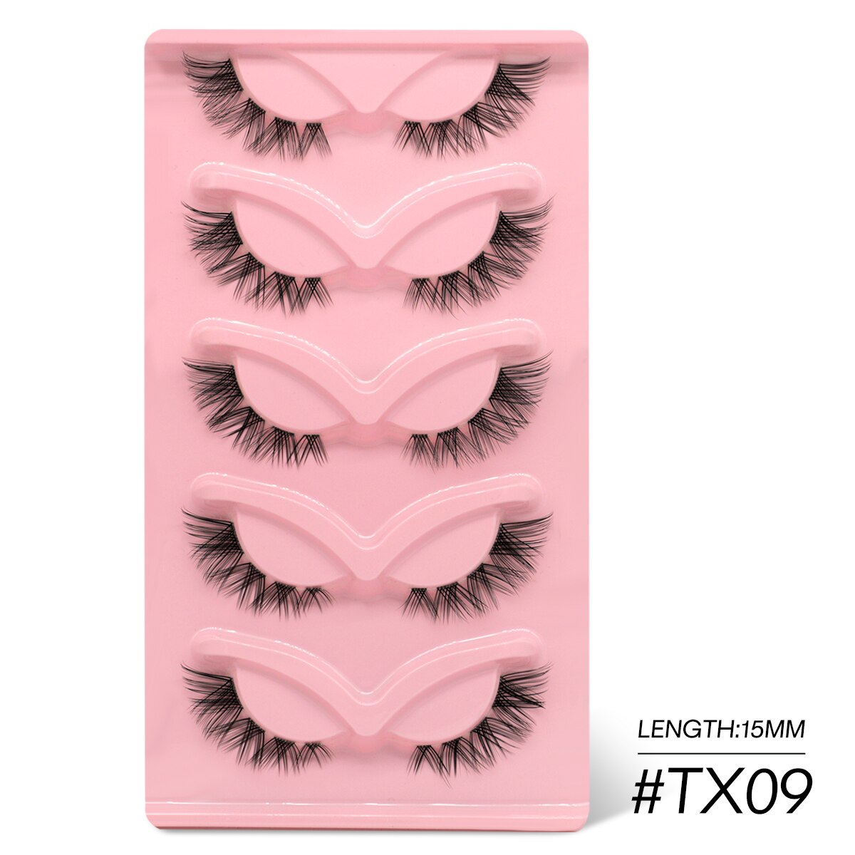 Cat Eye Lashes Faux Mink Eyelashes Clear Band Lashes Winged End Eye Elongated Fake Lashes Soft Eyelashes Extension