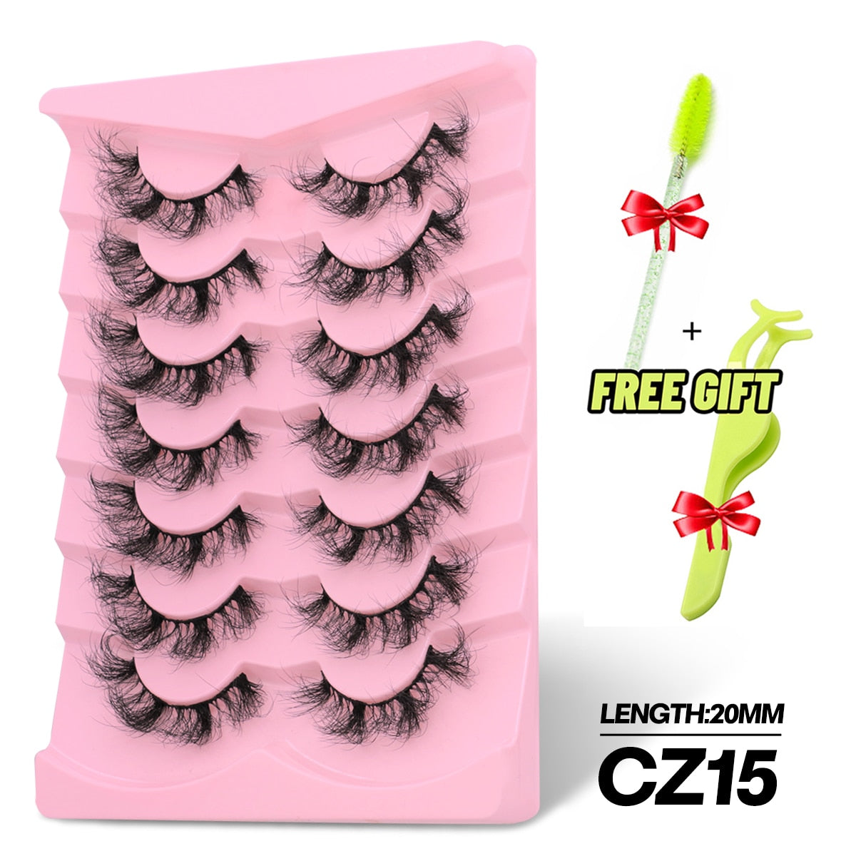5/7 Pairs Eyelashes Long Lasting Fluffy Wispy Natural Mink Lashes Dramatic Volume lashes Extension Thick Long