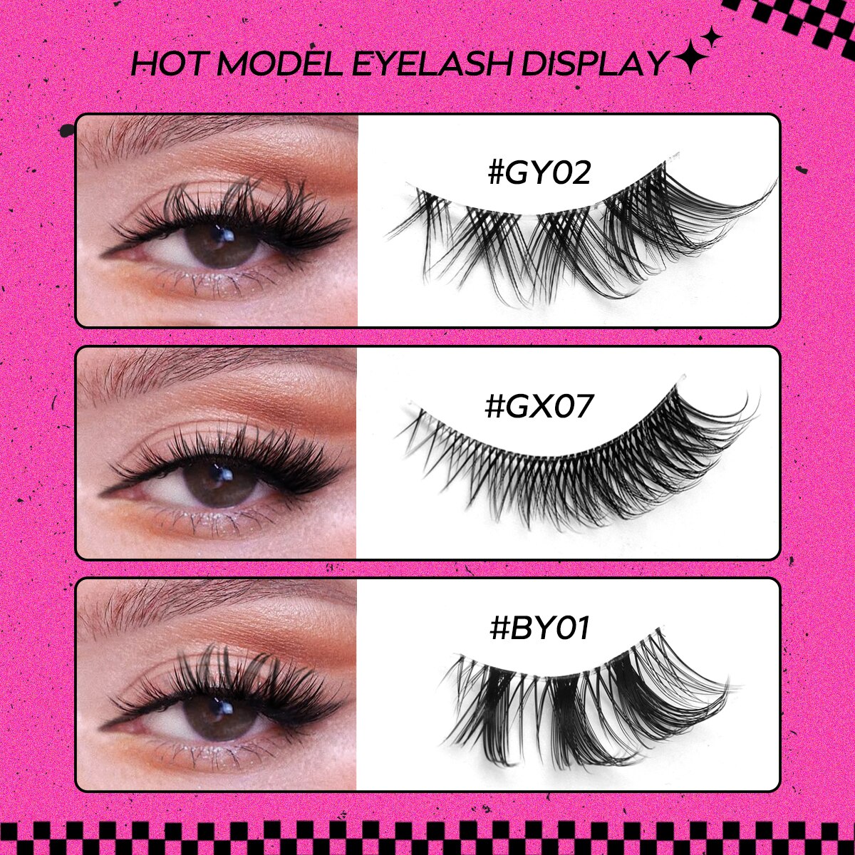 Cat Eye Lashes Natural long Clear Band Lashes Faux Mink Eyelashes Winged End Eye Elongated Eyelashes Fake Lashes Soft
