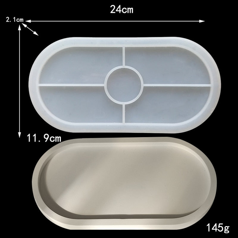 Storage Boxes with Lids Silicone Molds Ornaments Jars Bottles Gypsum Concrete Mold Resin Mold DIY Candle Cup Mold Flowerpot Mold