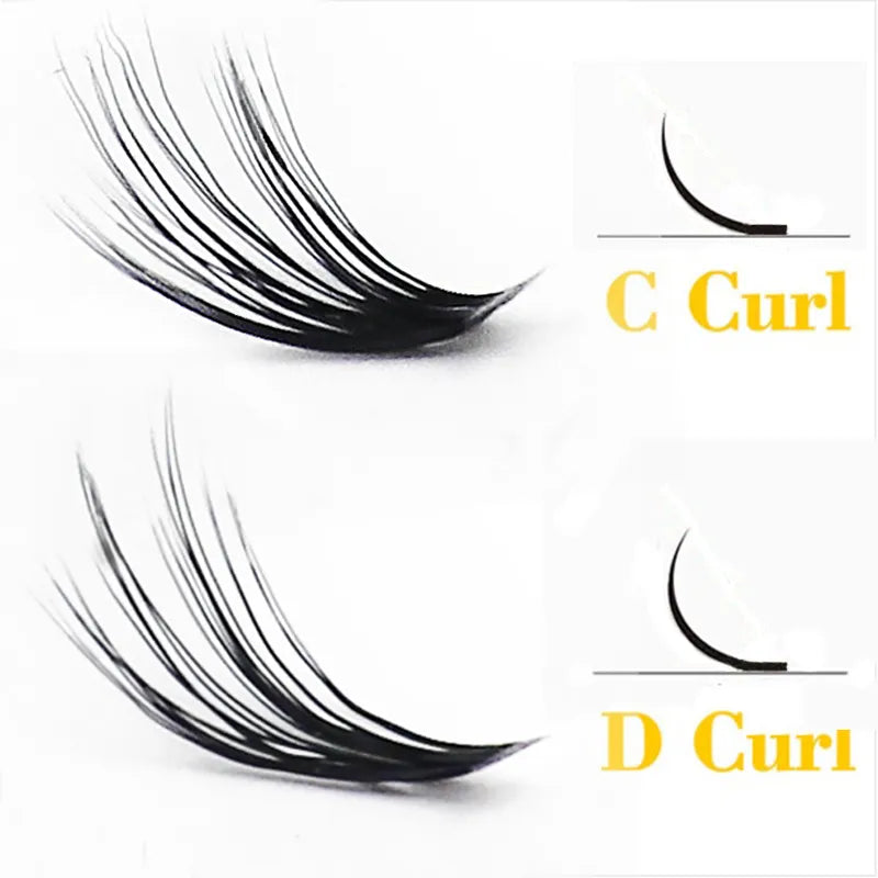 20D/30D Mink Eyelashes 1 Box/60 Bundles Natural Eyelash extension 3D Russia Individual Eyelash Cluster