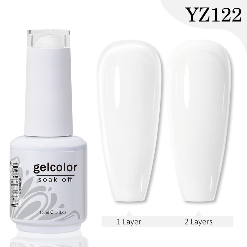 Gel Nail Polish 15ml Nude Pink Soak Off LED UV Lacquer Varnish Semi Permanent Top Base Coat Nail Art Gellak Manicure
