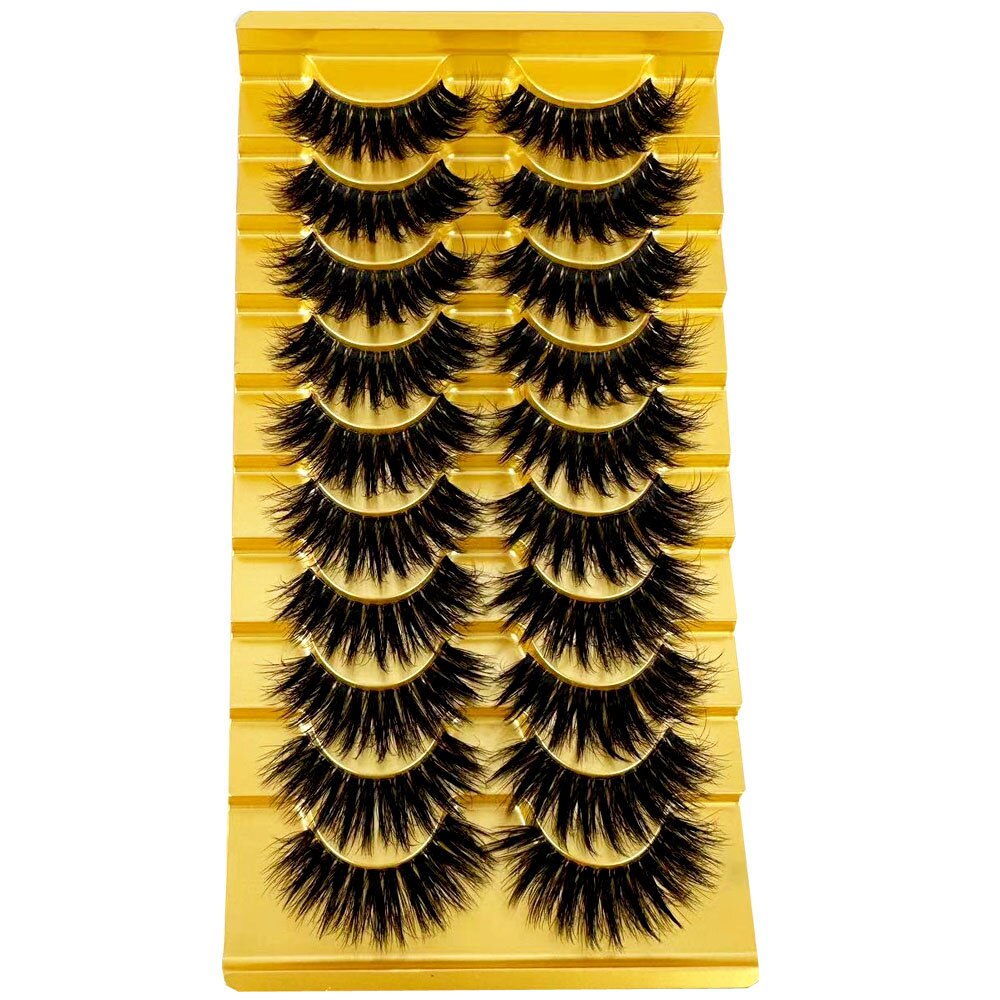 Transparent Terrier 3 Pairs 3D Mink EyeLashes False Lashes Thick EyeLash Lashes Natural Soft Fake EyeLashes