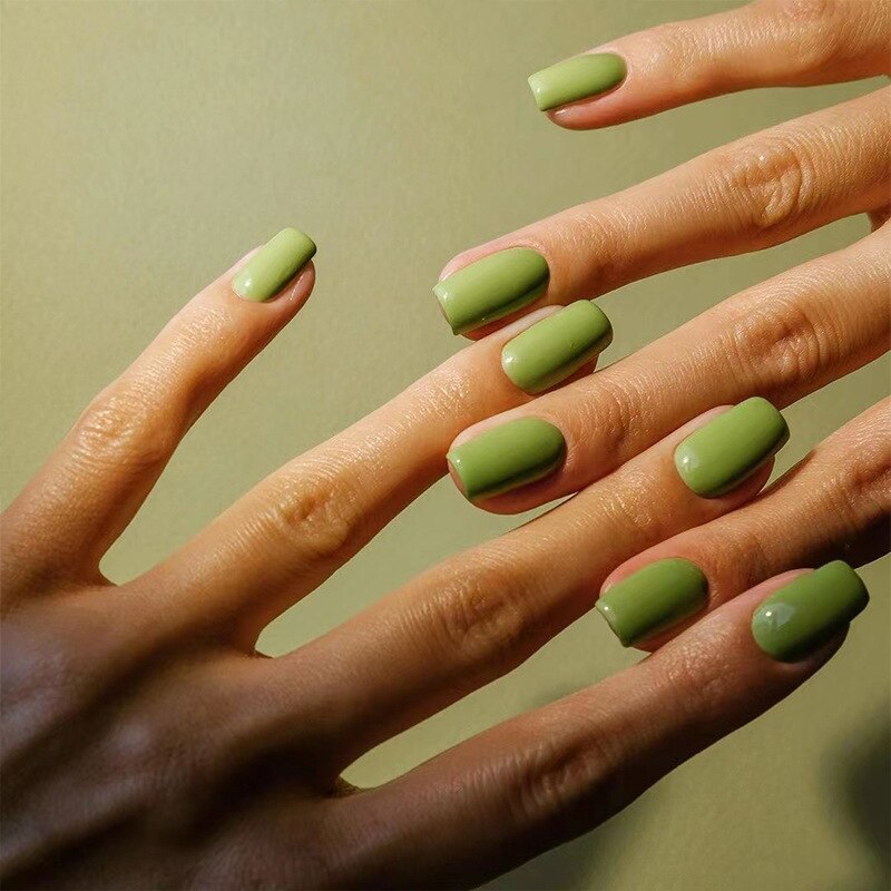 Press On Nails Solid color Short