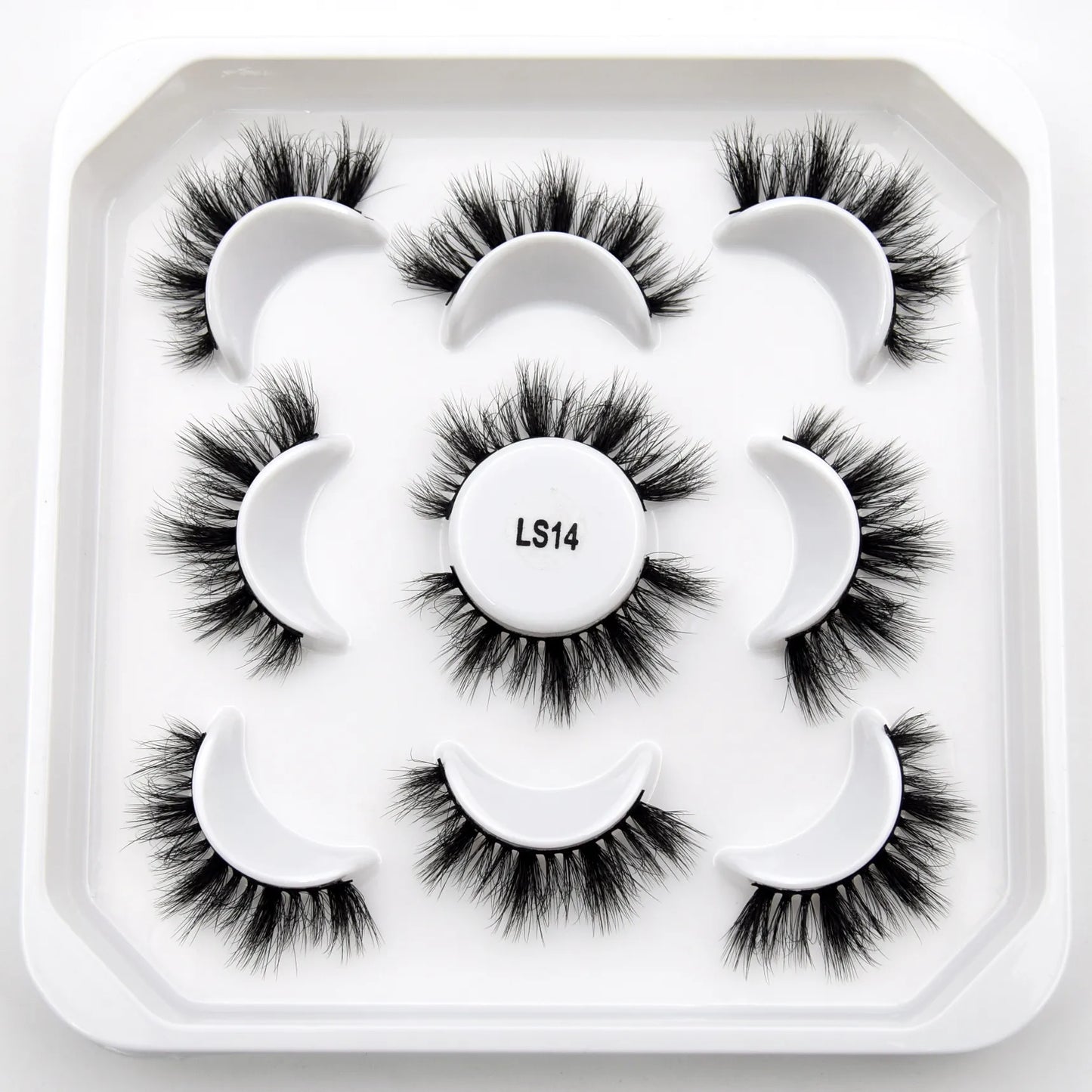 5paris/10pairs Faux Mink Eyelashes Make Up False Cils Hand Made Fake Eyelashes Wholesale Thick Eyelashes Extension