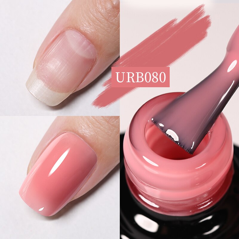 Aurora Rubber Gel Nail Iridescent Pearl Effect Metallic Mirror Nails Manicure Soak Off UV LED No Wipe Top Coat Base Gel