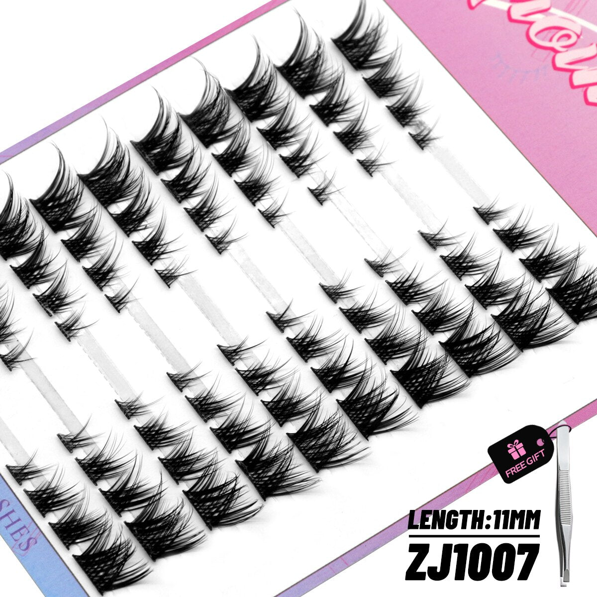 Cluster Lashes 108pcs DIY Eyelash Extension C Curl Individual Lashes Mixed Tray Faux Mink Lash Clusters Elashes