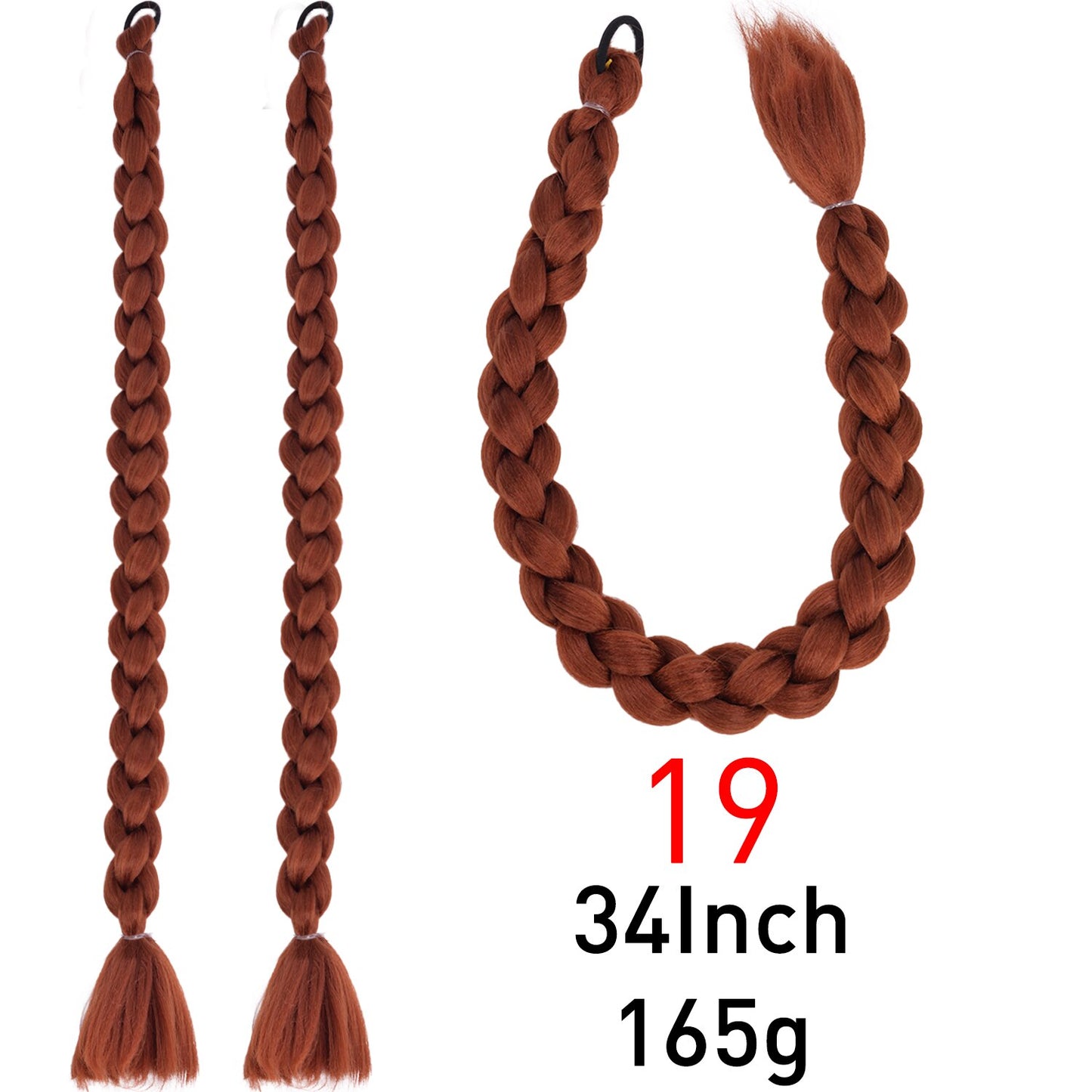 Synthetic Braided Plaited Fishtail Fishbone Drawstring Ponytail 20Inch Long Ombre Blonde Pink Hair Extensions For Women