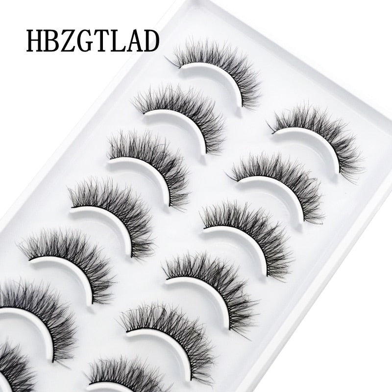 10 Pairs 3D Mink False Eyelashes Natural/Thick Eye Lashes  Fluffy Russian eyelahses Reusable