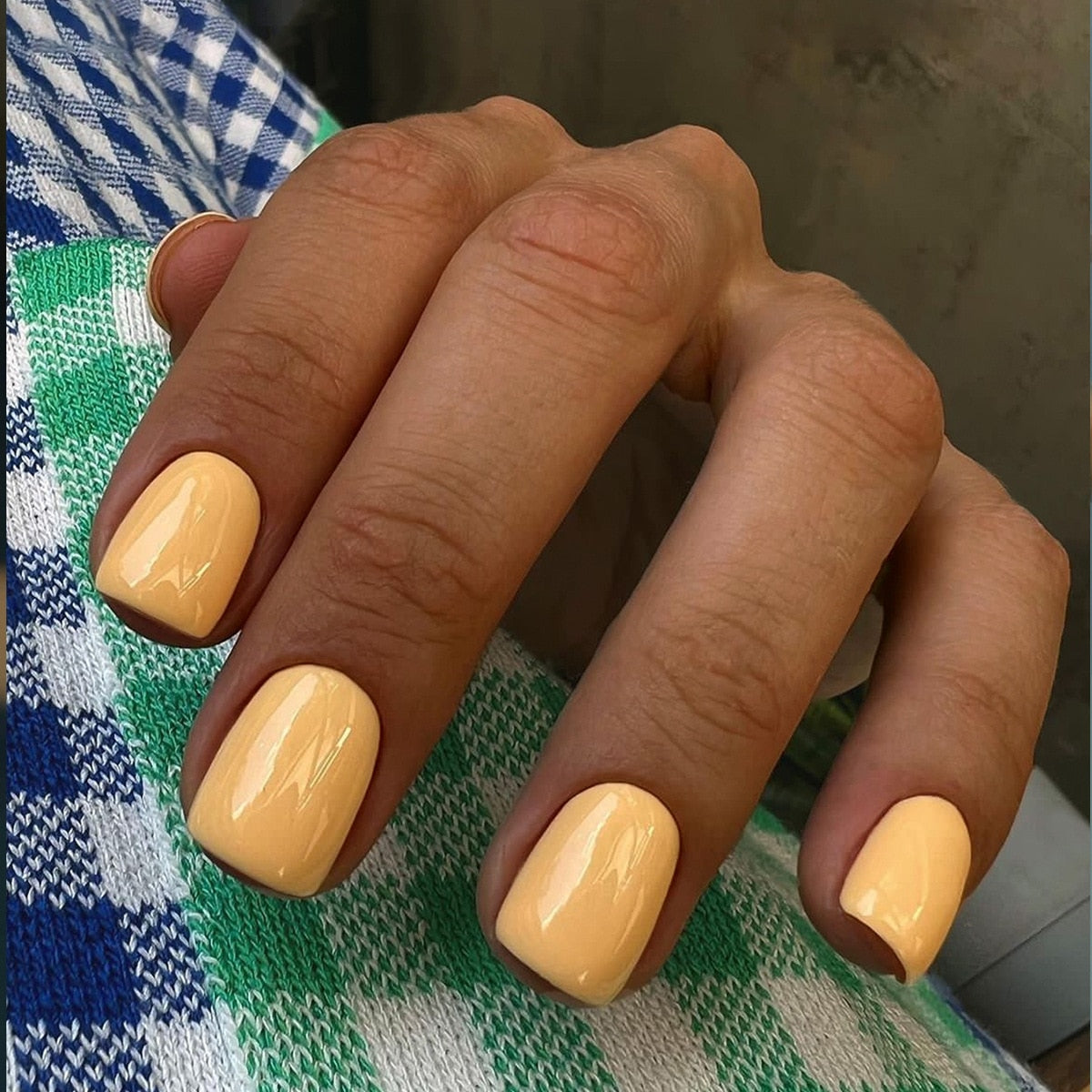 Press On Nails Solid color Short