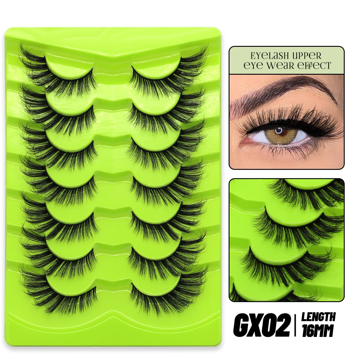 Cat Eye Lashes Natural long Clear Band Lashes Faux Mink Eyelashes Winged End Eye Elongated Eyelashes Fake Lashes Soft