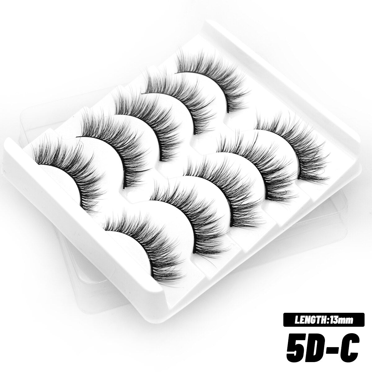 5/7 Cat Eye 3D Mink Lashes Natural Eyelashes Winged End Eye Elongated  False Eyelashes lashes Extension