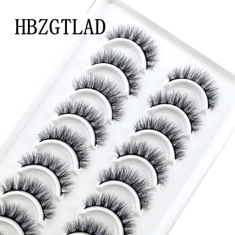 10 Pairs 3D Mink False Eyelashes Natural/Thick Eye Lashes  Fluffy Russian eyelahses Reusable