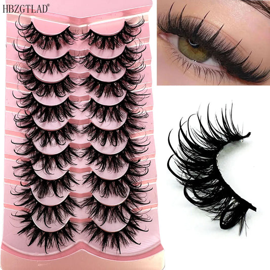 Fox Eye Lashes Wispy artificial mink fur eyelashes fluffy fairy cat eyelashes elongated spiky false eyelashes