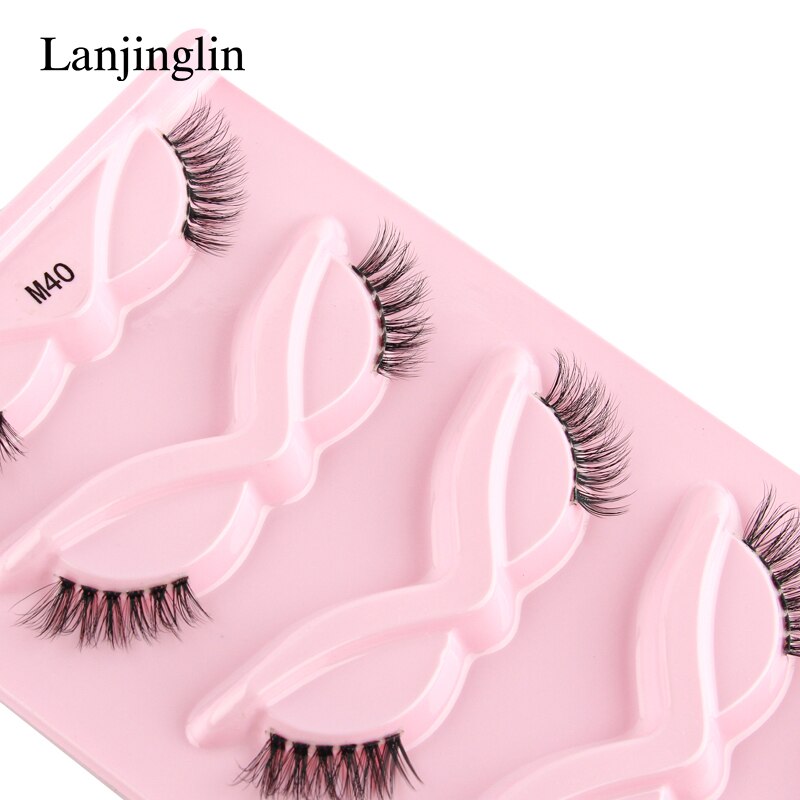 3/5 Pairs Half Lashes Cat Eye Natura Long Full Strip Lashes Extension Faux Cils maquillage False Eyelashes