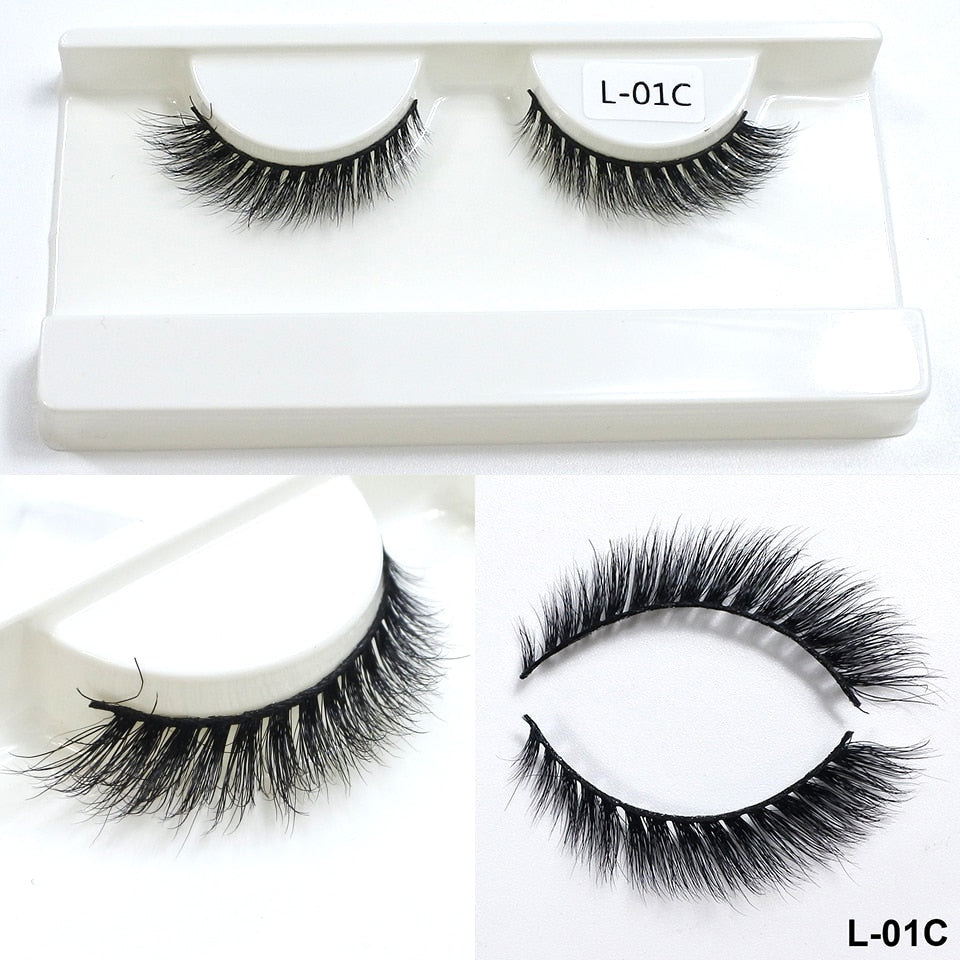 Mink Eyelashes 10mm-18mm Short Natural 3d Mink Lashes Winged Cateye Lashes