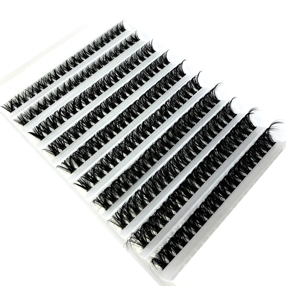 Cluster Eyelash Extension 100/200 Bundles 60D/80D Natural Style Individual Eyelashes Handmade Eyelash Bundles 3D mink Lashes
