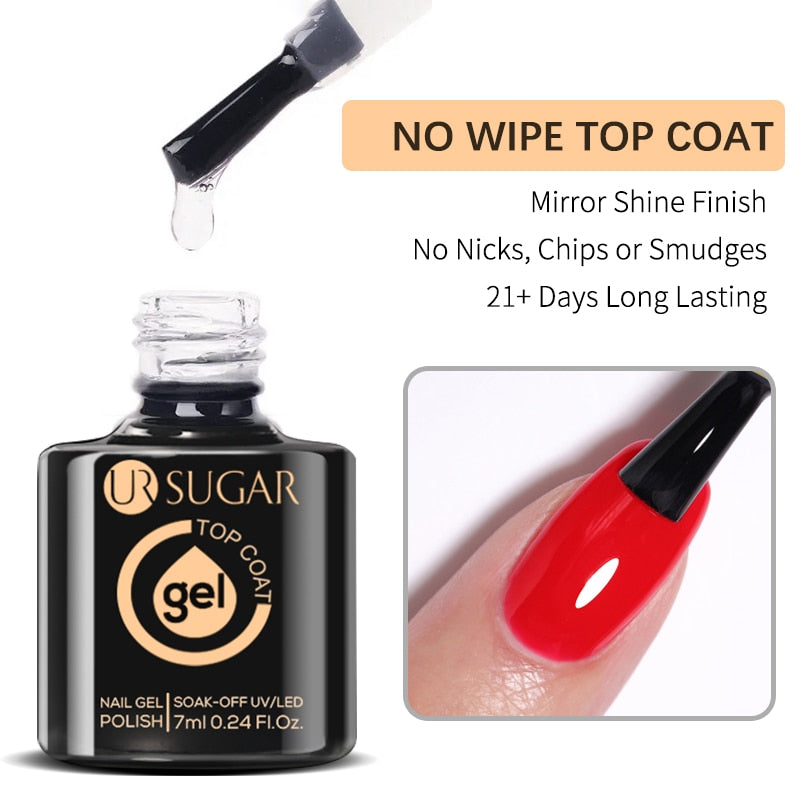 Aurora Rubber Gel Nail Iridescent Pearl Effect Metallic Mirror Nails Manicure Soak Off UV LED No Wipe Top Coat Base Gel
