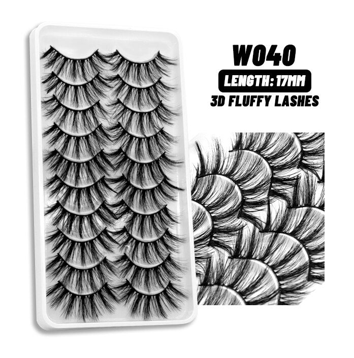 5/10Paris 3D Natural Eyelash mink lashes fake eyelashes Eyelash extension lashes