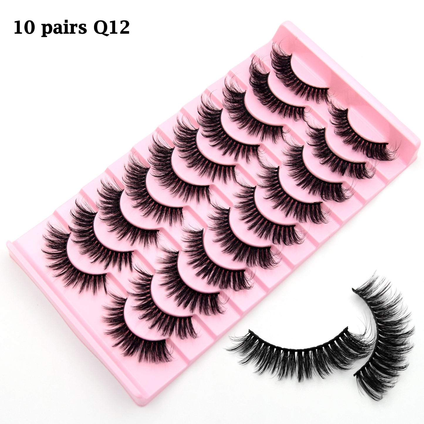 3/10 Pair Eyelashes 3D Faux Mink Lashes Wispy Natural Long False Eyelashes Wholesale Mink Lashes Reusable LasheS