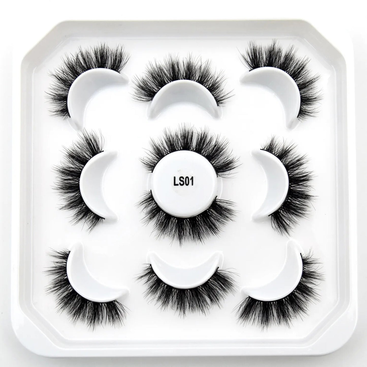5paris/10pairs Faux Mink Eyelashes Make Up False Cils Hand Made Fake Eyelashes Wholesale Thick Eyelashes Extension