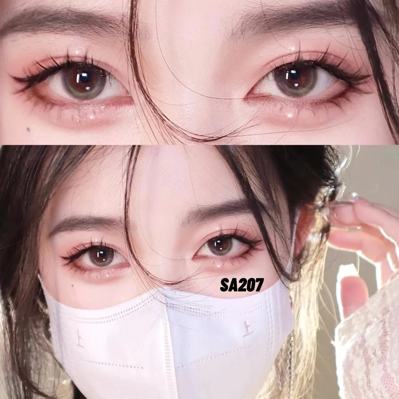 Natural Lashes 5/10 Pairs 3D Faux Mink Lashes Clear Band Soft Light Natural Eyelashes Natural Full Strip Manga Lashes