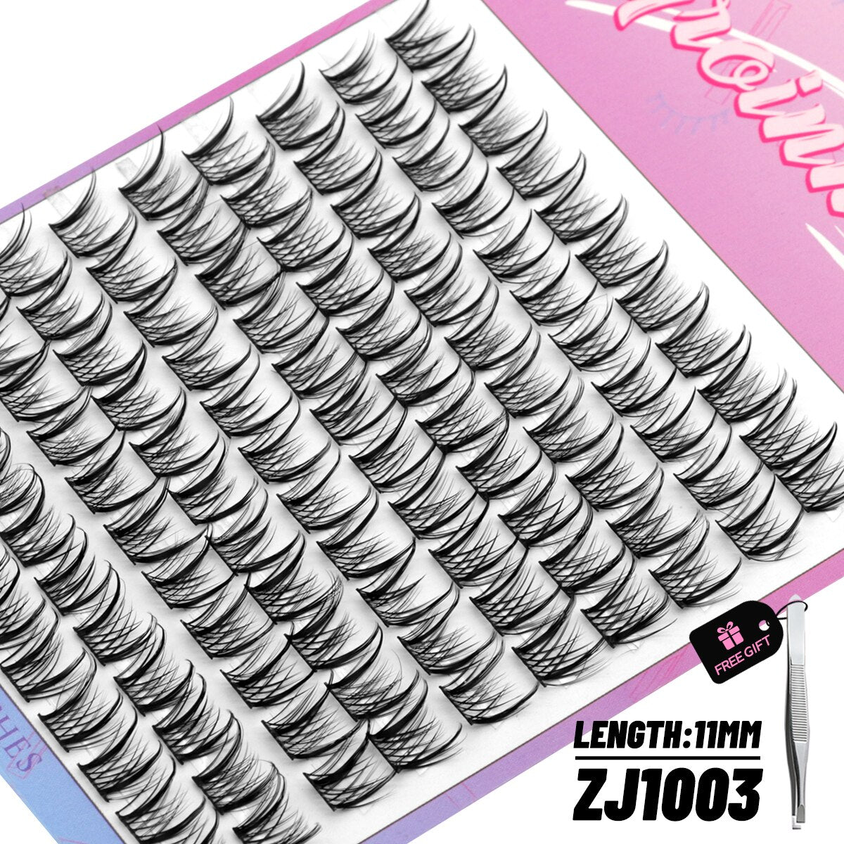 Cluster Lashes 108pcs DIY Eyelash Extension C Curl Individual Lashes Mixed Tray Faux Mink Lash Clusters Elashes
