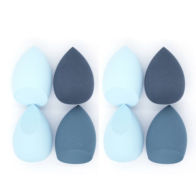 4/8pcs Makeup Sponge Powder Puff Dry and Wet Combined Beauty Cosmetic Ball Foundation Powder Puff Bevel Cut Make Up Sponge Tools
