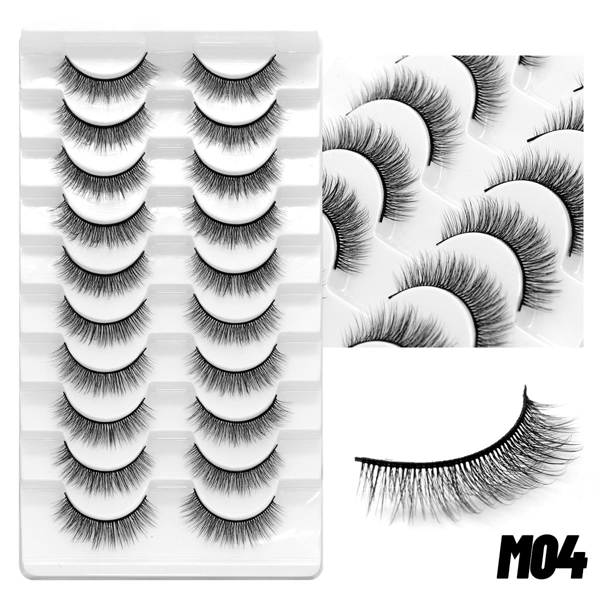 5/10Paris 3D Natural Eyelash mink lashes fake eyelashes Eyelash extension lashes